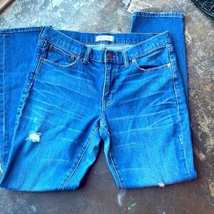 Madewell The Slim Boyjean in Brinville Wash: Rip and Repair Edition Size 27